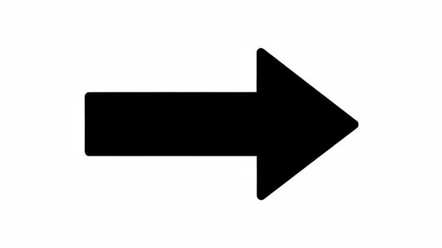 Black arrow indicator material, dynamic arrow animation material