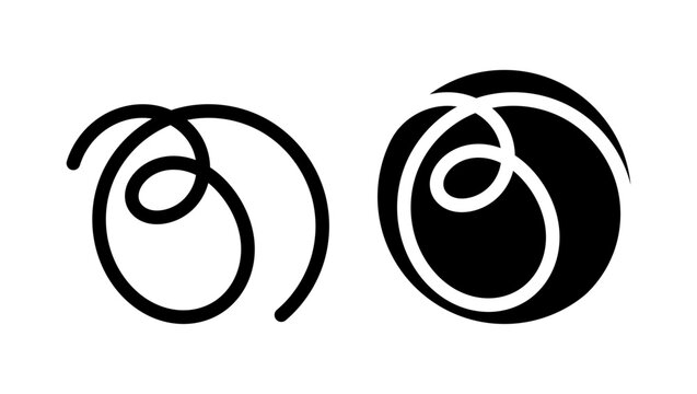 number 30 line art, black isolated vector silhouette