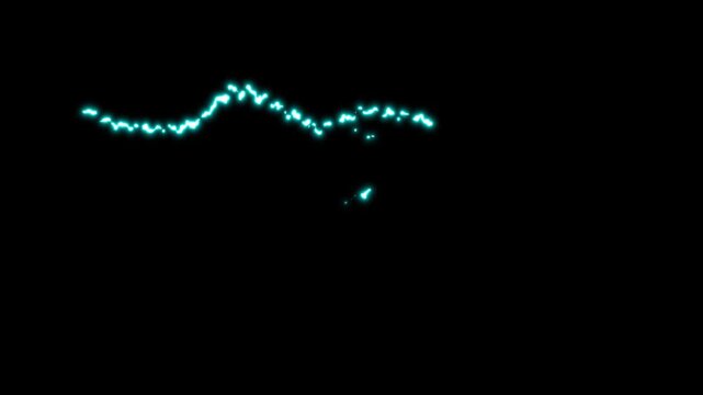 Flash lightning thunder fx, cartoon electric energy explosion overlay with glowing plasma sparks,Electric flow, blue light force effect on black background.4k thumder animation video