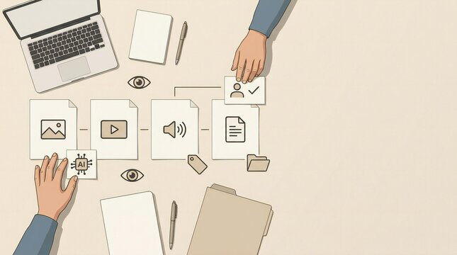 Human Reviewer Labeling Multimodal AI Content with Final Verification