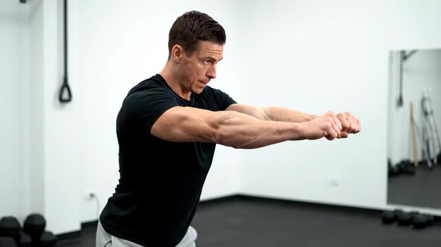 Men's gym workout materials, men's fitness arm training