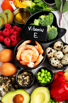 Foods that contain vitamin E.