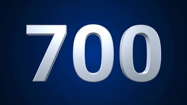 3D digital 700 display, digital 700 animation