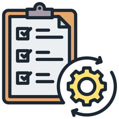 Fototapeta premium Routine Icon