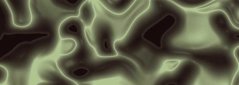 Swirling abstract liquid patterns in dark and light green, smooth flowing wavy shapes. Suitable for backgrounds, designs, and artistic projects.