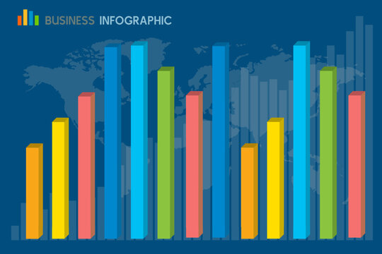 Bar Chart Graph Diagram Statistic Business.