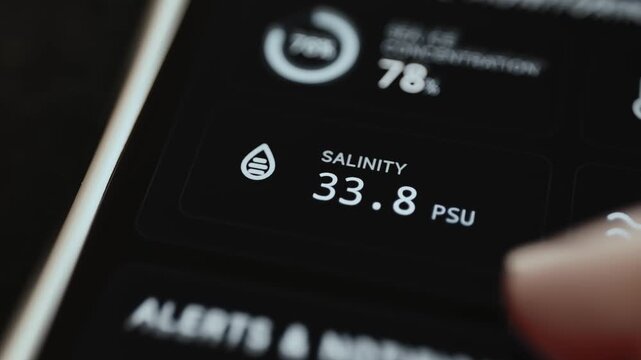 Antarctic Ocean Salinity Measurement Dashboard