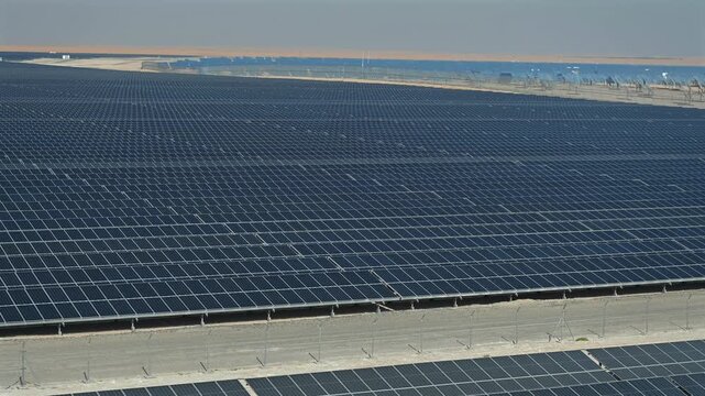 The Mohammed bin Rashid Al Maktoum Solar Park in Dubai, UAE