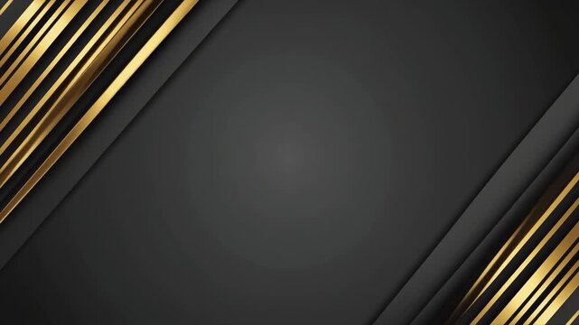 Elegant dark background with golden diagonal lines and subtle texture for luxury branding and corporate projects