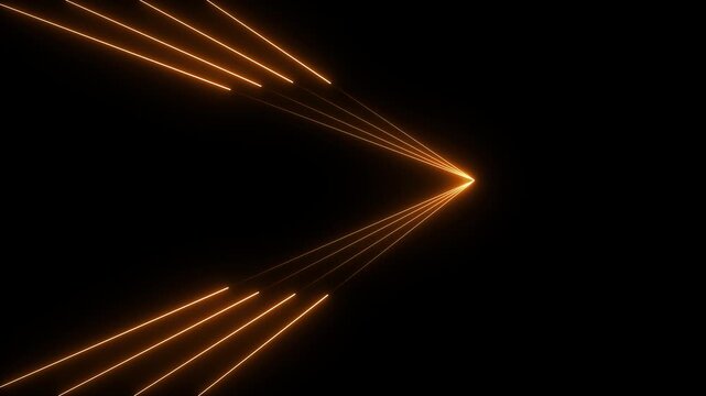 with neon lights match football isometric field video animation. Football championship match versus teams intro sport alpha black background,