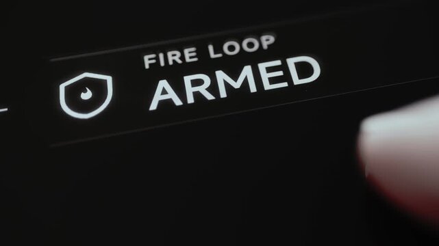 Antarctic Fire Suppression Loop Armed Status