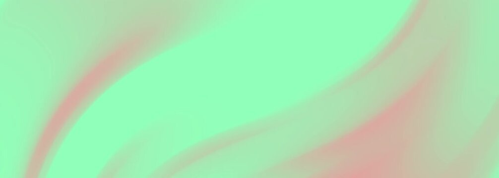 Soft pastel light green mint background with blurred peach and pink waves. Suitable for backgrounds, design projects, or calming concepts.
