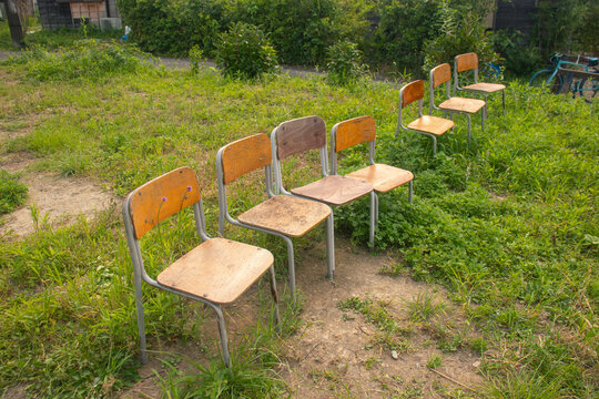 School Chairs Outdoors