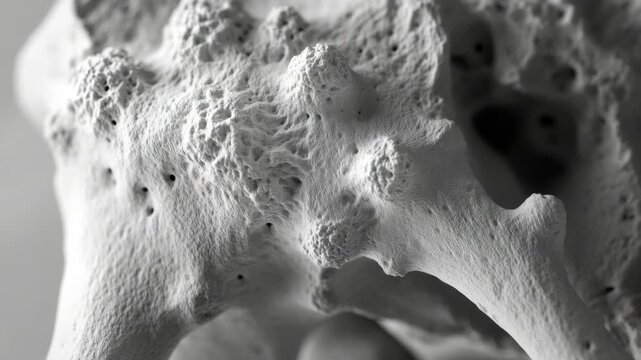 Black and white of rocky texture with microscopic details on its surface.
