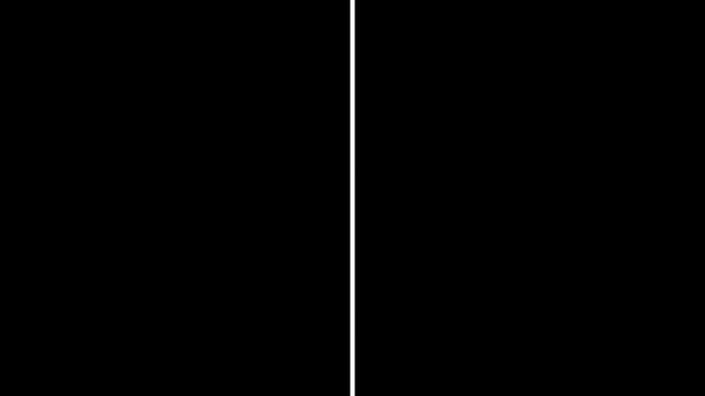 Vertical straight line animation
