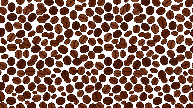 Brown Coffee Bean Texture Pattern Background