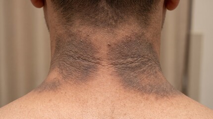 Naklejka premium Acanthosis Nigricans Hyperpigmented Skin Disorder 
