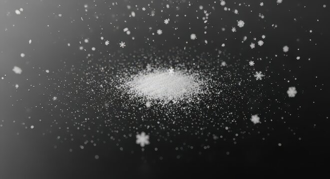 Fascinating cosmic dust explosion with sparkling particles.