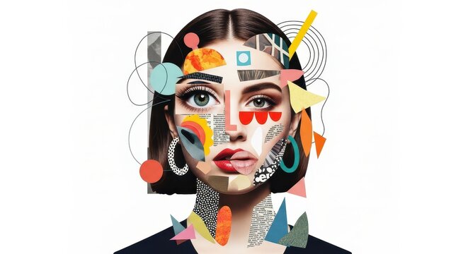 Vibrant artistic portrait showcasing bold makeup and colorful design for creative, fashion, or beauty campaigns.
