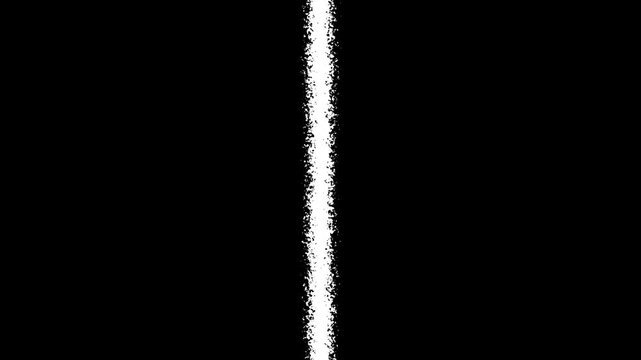hand drawn vertical straight line animation