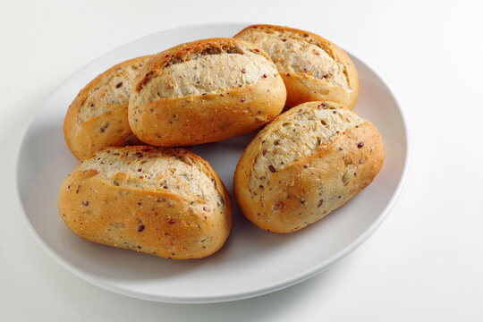 Fresh Whole Grain Bread Rolls