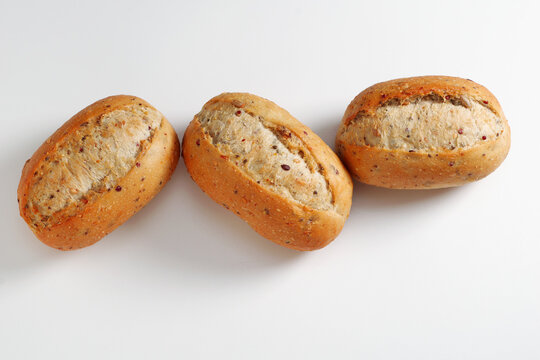 Fresh Whole Grain Bread Buns
