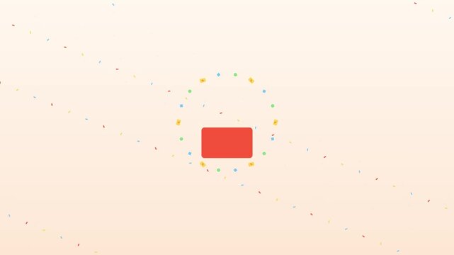 Flash Sale Animation: Gift Box to Shopping Button with Confetti