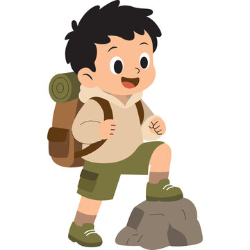 Hiking Illustration