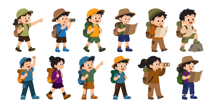 Hiking Illustration