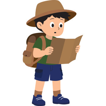 Hiking Illustration