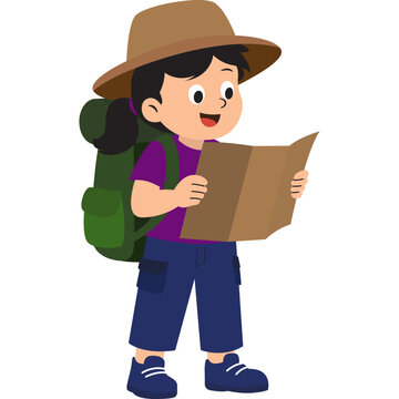 Hiking Illustration