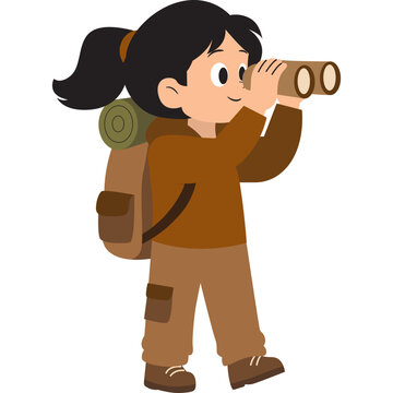 Hiking Illustration