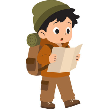Hiking Illustration