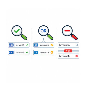 Boolean Search Operators Infographic