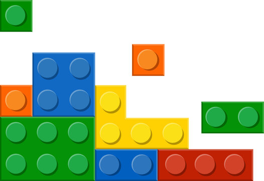 Colorful Lego Blocks Corner