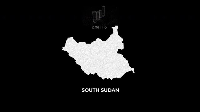 South Sudan technology map with animated charts, graphs, statistics, and analytics showcasing economy, infrastructure, innovation, population, trade, energy, and national development