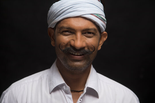 Portrait of Indian rural man