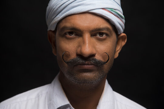 Close up of Indian rural man