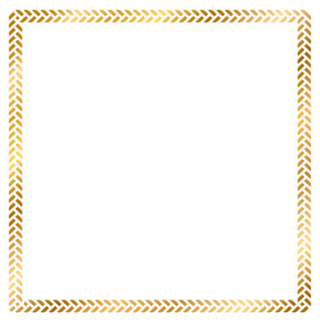 Minimalist luxury gold frame border