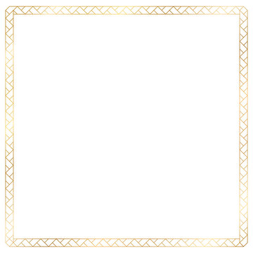antique gold thin frame pattern