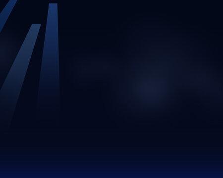 Abstract dark blue background with vertical glowing light bars and soft gradient texture for modern digital graphic design projects