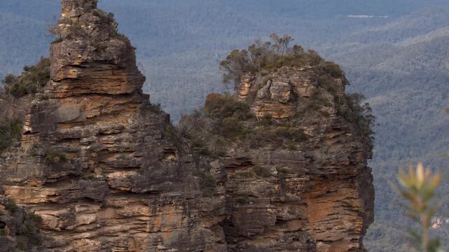 The Three Sisters Rock Formation in the Blue Mountains Australia