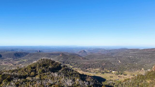 Panoramic View of Warrumbungle National Park Mountain Range