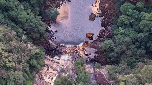 Aerial View of Wentworth Falls in the Blue Mountains