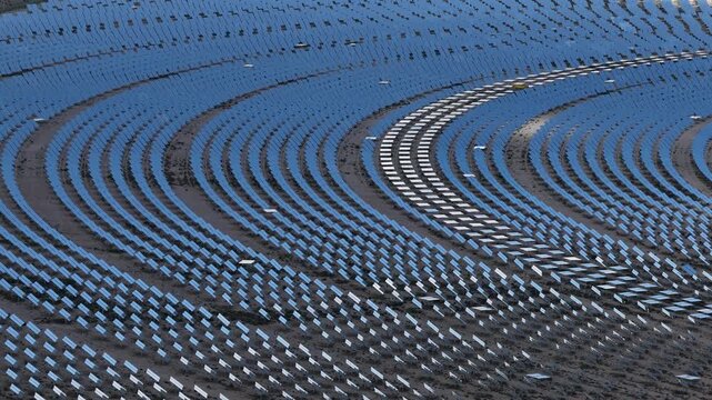 Mirrored Precision: Inside a Tower Concentrated Solar Power Plant