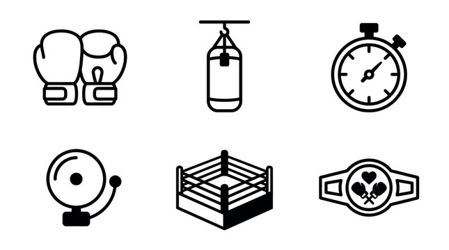 Automotive Catalytic Converter Icons Showing Exhaust System Types, Malfunction, Maintenance, and Emission Control Symbols