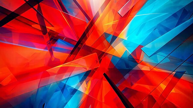 Digital colorful abstract geometric pattern texture background