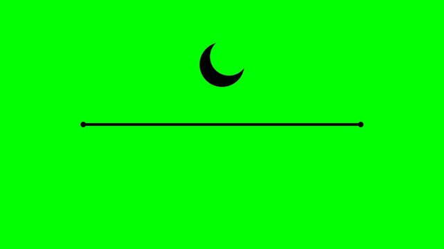 Abstract Animation of Geometric Shapes Transforming on Green Screen Background.