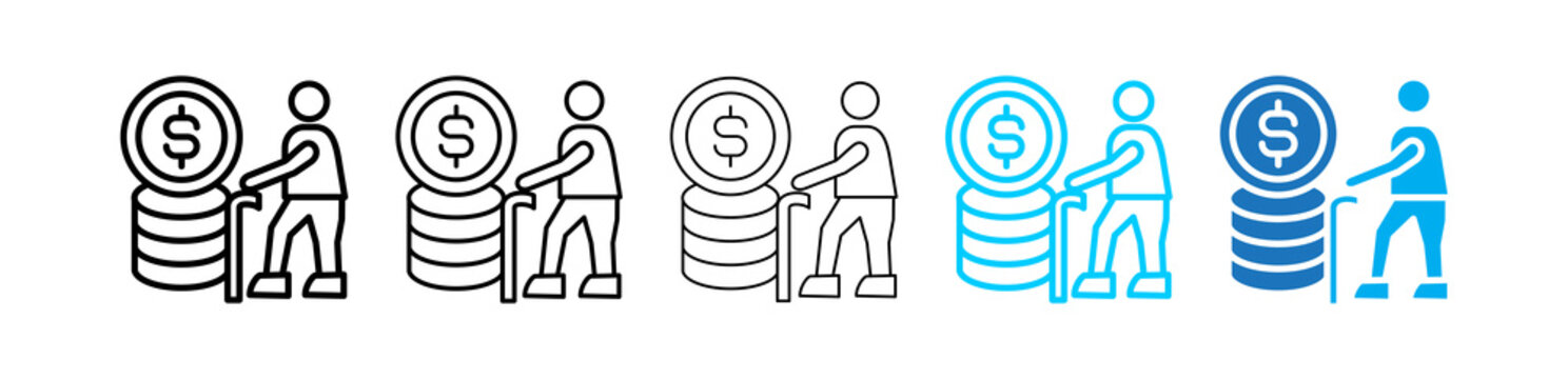 Pension defferent icon