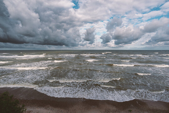 stormy Baltic sea